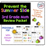 No PREP Printable Third Grade Math Skills Review- Prevent 