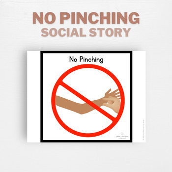 No Pinching Picture for Classroom / Therapy Use - Great No