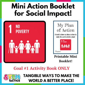 Preview of No Poverty (SDG 1) Take Action Mini Foldable Booklet