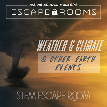 Preview of No-Prep! 3rd Grade⭐ STEM Escape Room- Weather & Climate ⭐ Virtual or In-Class