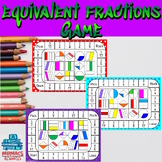 Year 3 and 4 Equivalent Fractions Maths Game | 1/2, 1/3 an