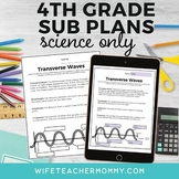 No Prep 4th Grade Science Sub Plans- Print & Digital Bundle