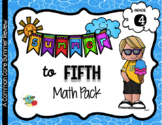 No Prep 4th to 5th Grade Summer Math ONLY Pack
