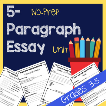 Preview of No-Prep 5-Paragraph Essay Unit