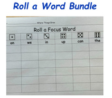 No Prep - 82 "Roll a Word" Word Family Worksheet Bundle