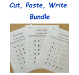 No Prep - 82 "Cut, Paste, Write" Word Family Worksheets