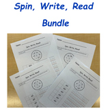 No Prep - 82 "Spin, Write, Read" Word Family Worksheet Bundle