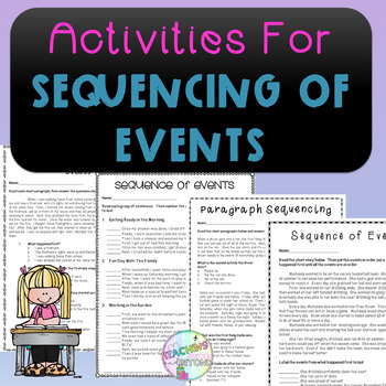 Preview of Activities for Sequencing of Events - No Prep