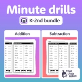 No Prep Addition & Subtraction Drills Bundle | Kindergarte