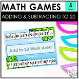 No Prep Addition and Subtraction to 20 Math Games for Fact