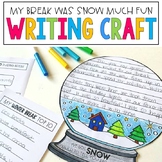 What I Did Over Winter Break Writing Activity: January Bul