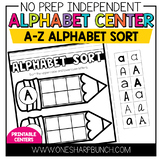 No Prep Alphabet Centers for Kindergarten | Alphabet Activ