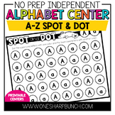 No Prep Alphabet Centers for Kindergarten| Alphabet Activi