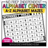 Letter Hunt Activities | Alphabet Centers | Alphabet Maze 