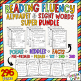 No Prep Alphabet & Dolch Sight Words Reading Fluency & Sha