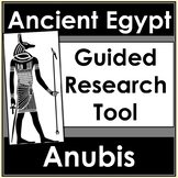 No Prep Ancient Egypt Gods - Anubis Research Worksheet