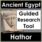 No Prep Ancient Egypt Gods - Hathor Research Worksheet
