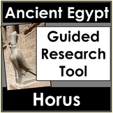 No Prep Ancient Egypt Gods - Horus Research Worksheet