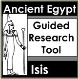 No Prep Ancient Egypt Gods - Isis Research Worksheet