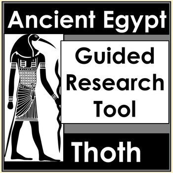 Preview of No Prep Ancient Egypt Gods - Thoth Research Worksheet