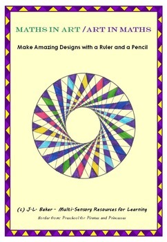 Preview of No Prep - Art in Math / Math in Art: Make Amazing Designs with Ruler & Pen