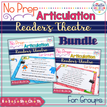 Preview of Distance Learning - No Prep Articulation Reader's Theatre Bundle