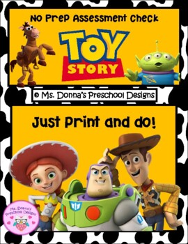 Toy Story No Prep Assessment Check By Donna Austin Ahner Tpt