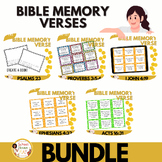No-Prep Bible Memory Verses for Kids Bundle