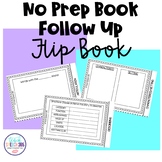 No Prep Book Follow Up Flip Book for Speech Therapy