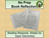 No Prep Book Reflection Sheets