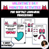 Valentine's Day NO PREP Build-A-Monster Activity - Gestalt