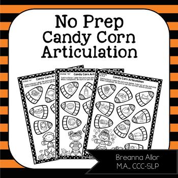 Preview of No Prep Candy Corn Articulation