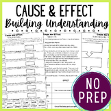 No Prep Cause and Effect Practice - Scaffolded Review to B