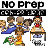 No Prep Center Ideas