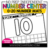 No Prep Centers for Kindergarten | Math Centers | Number B