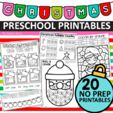 No Prep Christmas Printables for Preschool or Pre-K