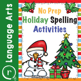No Prep Christmas Spelling Activities and Worksheets