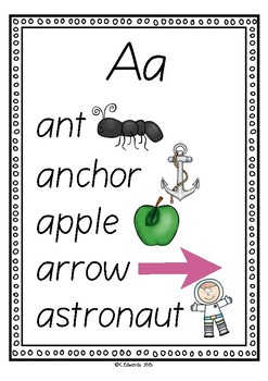 No Prep Classroom Alphabet Wall Charts Australian Version by Kinder Mr E