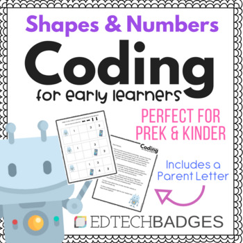 Preview of No Prep Coding Unplugged for Prek & Kindergarden