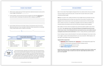 admission essay format example