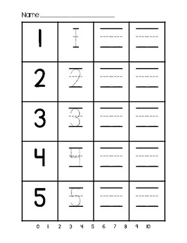 No Prep Counting & Writing Numbers 0-10 by Mrs Glasgo | TpT