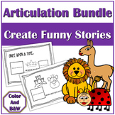 No Prep! Create Funny Articulation Stories Bundle Speech T