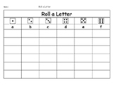 No Prep - Differentiated Roll a Letter Worksheets