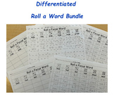 No Prep - Differentiated Roll a Word Worksheets for 82 Wor