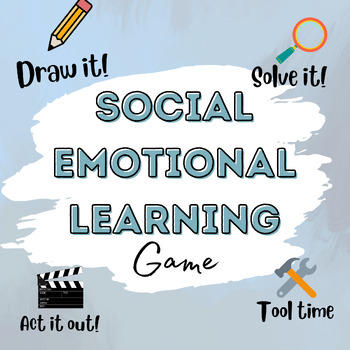 Preview of No Prep Digital Social Emotional Learning Game - SEL Teletherapy Game