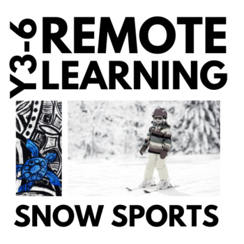 Preview of No Prep Distance Learning PE: Snow Sports Weekly Lessons for Year 3-6