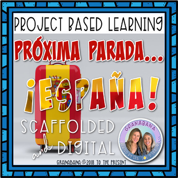 Preview of No Prep | Distance Learning: Próxima Parada: ¡España! | AP Spanish Final Project