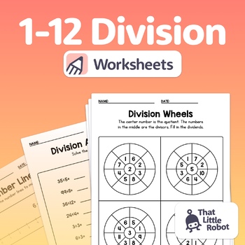 No Prep Division Worksheets | 2nd, 4th, 3rd Grade Division Activities