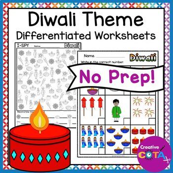 Preview of Holidays Around the World No Prep Diwali Activities and Worksheets