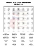 No Prep Dr. Seuss Day Word Searches National Read Across A